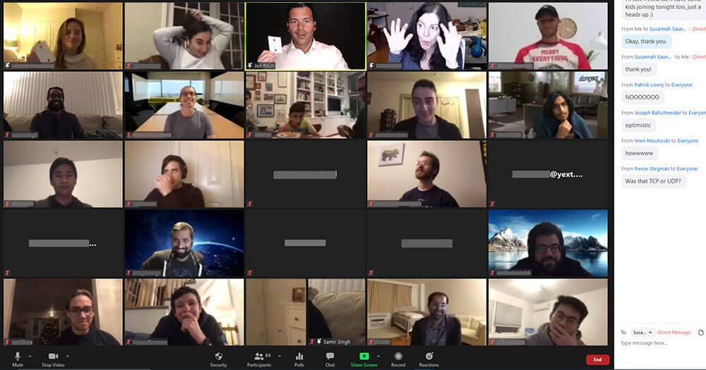 yext teleconference virtual magic show with Jon Finch