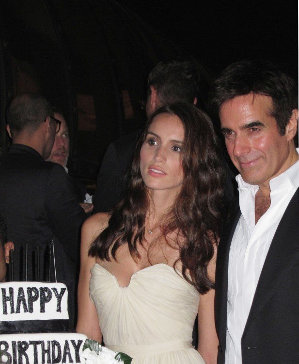 New York City NY - September 14 Chloe Gosselin (L) and David Copperfield pose as David Copperfield is crowned King of Magic at fantastic main event on September 14 2011 in The Hamptons