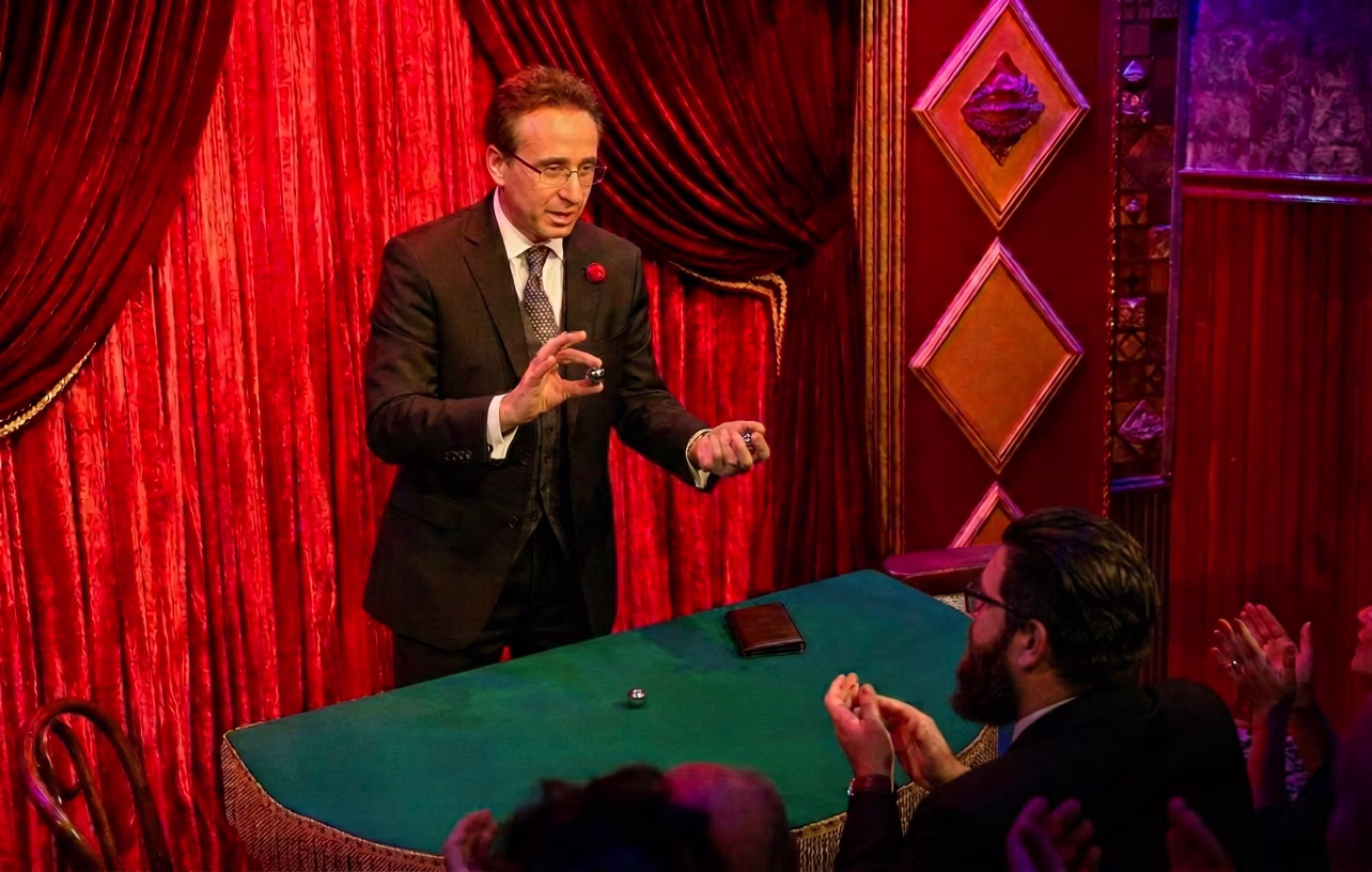 lou serrano magic act steel ball routine the magic castle