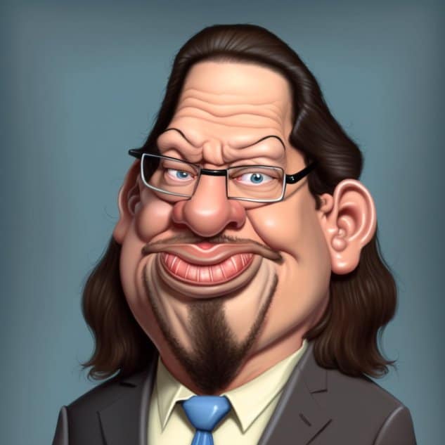 penn jillette caricature